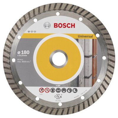 Bosch Standard Seri Genel Yapı Malzemeleri İçin Turbo Segmanlı 9+1 Elmas Kesme Diski Set 180 mm - 1