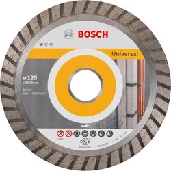 Bosch Standard Seri Genel Yapı Malzemeleri İçin Turbo Segmanlı Elmas Kesme Diski 125 mm - 1