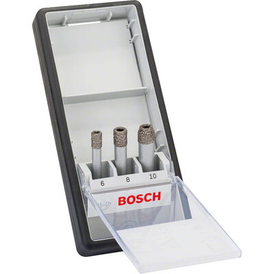 Bosch Standard Seri, Matkap İçin Seramik Kuru Elmas Delici Seti 3 Parça 6/8/10*33 mm - 1