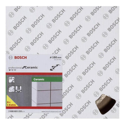 Bosch Standard Seri Seramik İçin, 9+1 Elmas Kesme Diski Set 180 mm - 2