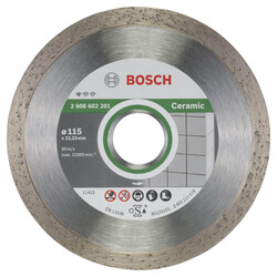 Bosch Standard Seri Seramik İçin Elmas Kesme Diski 115 mm - 1