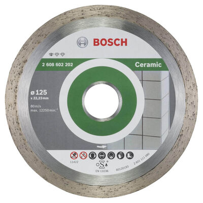 Bosch Standard Seri Seramik İçin Elmas Kesme Diski 125 mm - 1