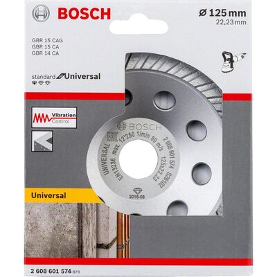 Bosch Standart Seri Universal Turbo Elmas Çanak Disk 125 mm - 2