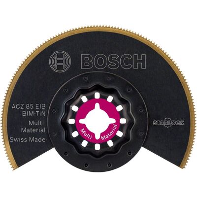 Bosch Starlock - ACZ 85 EIB - BIM-TIN Çoklu Malzeme İçin Segman Testere Bıçağı, Bombeli 1li - 1