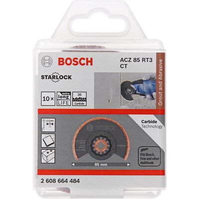 Bosch Starlock - ACZ 85 RT3 - Karpit RIFF Zımpara Uçlu Segman Testere Bıçağı 30 Kum Kalınlığı 10lu - 2