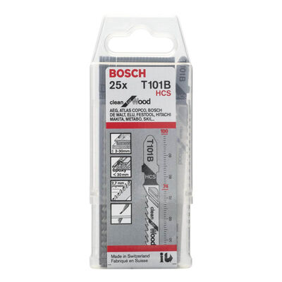 Bosch Temiz Kesim Serisi Ahşap İçin T 101 B Dekupaj Testeresi Bıçağı - 25Li Paket - 2