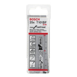 Bosch Temiz Kesim Serisi Sert Ahşap İçin T 101 BF Dekupaj Testeresi Bıçağı - 25Li Paket - 2