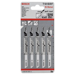 Bosch Temiz Kesim Serisi Sert Ahşap İçin T 101 BRF Dekupaj Testeresi Bıçağı - 5Li Paket - 2