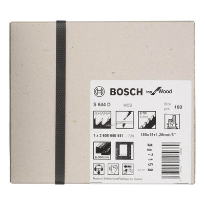 Bosch Top Serisi Ahşap için Panter Testere Bıçağı S 644 D - 100lü - 2