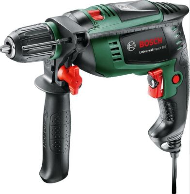 Bosch UniversalImpact 800 Darbeli Matkap Makinesi+19 Parça Set - 0603131107 - 1