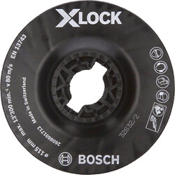 Bosch X-LOCK - 115 mm Fiber Disk Orta Sertlikte Taban - 1