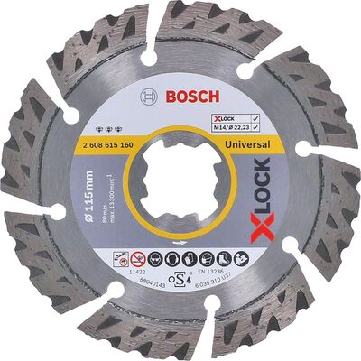 Bosch X-LOCK - Best Serisi Genel Yapı Malzemeleri ve Metal İçin Elmas Kesme Diski 115 mm - 1