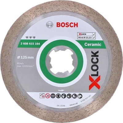 Bosch X-LOCK - Best Serisi Seramik İçin, Elmas Kesme Diski 125 mm - 1