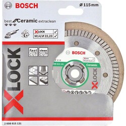 Bosch X-LOCK - Best Serisi Seramik İçin, Extra Temiz Kesim Turbo Segman Elmas Kesme Diski 115 mm - 2