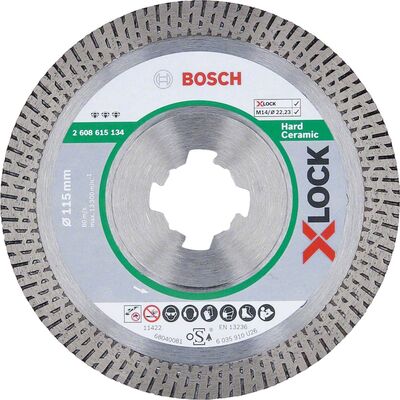 Bosch X-LOCK - Best Serisi Sert Seramikler İçin Elmas Kesme Diski 115 mm - 1