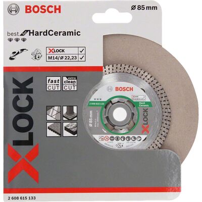 Bosch X-LOCK - Best Serisi Sert Seramikler İçin Elmas Kesme Diski 85 mm - 2