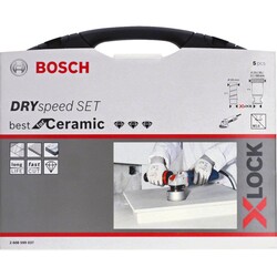 Bosch X-LOCK - Best Serisi, Taşlama İçin Seramik Kuru Elmas Delici ve Elmas Parmak Freze Uçlu 5 Parça Set - 2