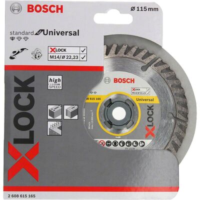 Bosch X-LOCK - Standard Seri Genel Yapı Malzemeleri İçin Elmas Kesme Diski 115 mm - 2