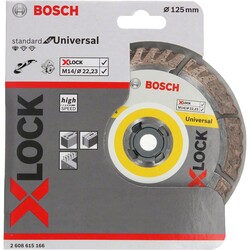 Bosch X-LOCK - Standard Seri Genel Yapı Malzemeleri İçin Elmas Kesme Diski 125 mm - 2