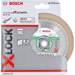Bosch X-LOCK - Standard Seri Seramik İçin Elmas Kesme Diski 110 mm - 2