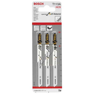 Bosch Yalıtım Malzemeleri Ve Aşındırıcı Malzemeler İçin T 113 A Dekupaj Testeresi Bıçağı - 3Lü Paket - 2