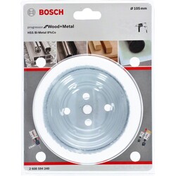 Bosch Yeni Progressor Serisi Ahşap ve Metal için Delik Açma Testeresi (Panç) 105 mm - 2