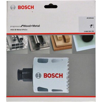 Bosch Yeni Progressor Serisi Ahşap ve Metal için Delik Açma Testeresi (Panç) 210 mm - 2