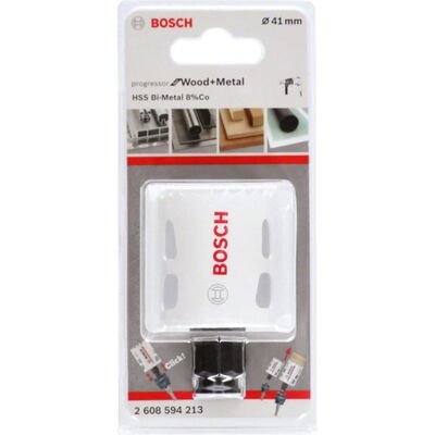 Bosch Yeni Progressor Serisi Ahşap ve Metal için Delik Açma Testeresi (Panç) 41 mm - 1
