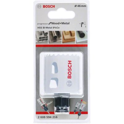 Bosch Yeni Progressor Serisi Ahşap ve Metal için Delik Açma Testeresi (Panç) 46 mm - 2