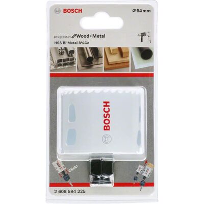 Bosch Yeni Progressor Serisi Ahşap ve Metal için Delik Açma Testeresi (Panç) 64 mm - 2