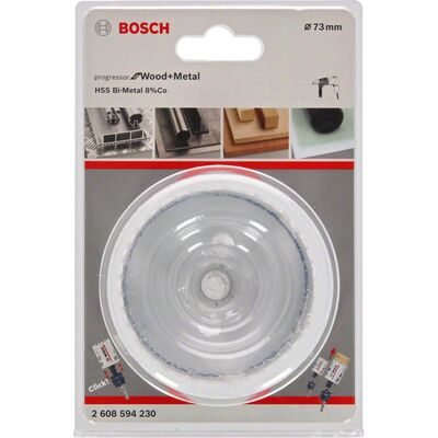 Bosch Yeni Progressor Serisi Ahşap ve Metal için Delik Açma Testeresi (Panç) 73 mm - 1