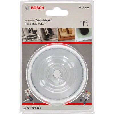 Bosch Yeni Progressor Serisi Ahşap ve Metal için Delik Açma Testeresi (Panç) 79 mm - 2
