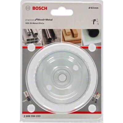 Bosch Yeni Progressor Serisi Ahşap ve Metal için Delik Açma Testeresi (Panç) 83 mm - 2