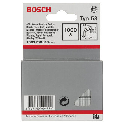 Bosch Zımba Teli Tip 53 11,4*0,74*18 mm - 2