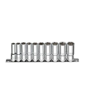 Ceta 10 Parça 3/8” 6 Köşe Derin Lokma Anahtar Takımı - C14-RH10 - 1