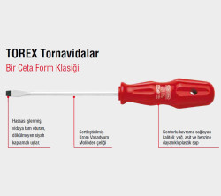 Ceta Form 4100/107M Torex Düz Uçlu Tornavida 12X250Mm - 2