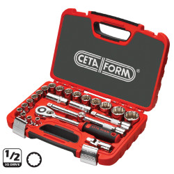 Ceta Form C20-25Pb2 25 Parça 1/2” 12 Köşe (Yıldız) Lokma Takımı - 1