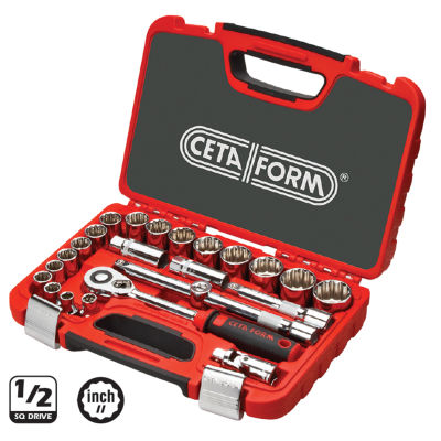 Ceta Form C20A-24Pb2 24 Parça 1/2” 12 Köşe (Yıldız) Lokma Takımı - 1