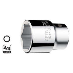 Ceta Form 3/4” 6 Köşe Lokma Anahtar 36 mm - C32-H36 - 2