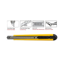 Ceta Slim9 Çelik Gövde Maket Bıçağı 9 mm - J46C - 2
