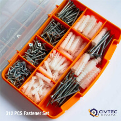 Cetin 312 Part 12 type Screw and Dowel Set - Tool Box-100 - 1