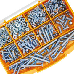 Cetin 682 Piece 16 Types Flat Head Screw - Nut - Washer Set-Tool Kit-17 - 2