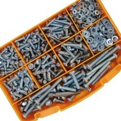 Cetin 682 Teil 16 Stück Linsenschrauben mit Kreuzschlitz H - Mutter - Scheibe Set-Tool TK-16 - 2