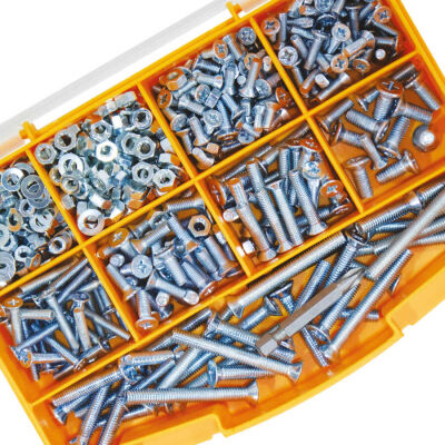 Cetin 682 Teil 16 Stück Senkschrauben mit Kreuzschlitz H - Mutter - Scheibe TK-17 - 2