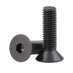 Civtec DIN 7991 10.9 Kalite Havşa Başlı İmbus Cıvata Siyah Metrik 20x80 - 1