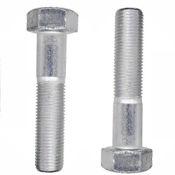 Civtec DIN 961 8.8 Kalite İnce Diş Çelik Cıvata Beyaz Metrik 12x25 - 1