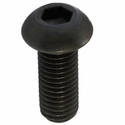 Civtec ISO 7380-1 10.9 Kalite Bombe Başlı İmbus Cıvata Siyah Metrik 12x40 - 1