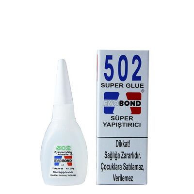 Evobond 502 Super Glue Süper Yapıştırıcı 20 Gr(Orijinal) - 1