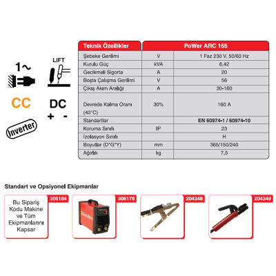 Gekamac Power Arc 165 İnverter Kaynak Makinesi - 2