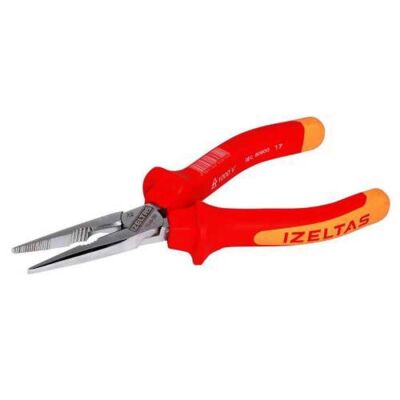 İzeltaş 180 mm 1000V İzoleli Düz Uzun Kargaburun - İzeltaş 3220136180 - 1